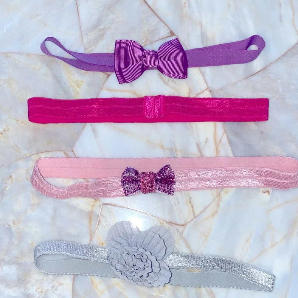 Cute  Adorable‎ bow-knot design  Girls  Princess Headband Set of 4